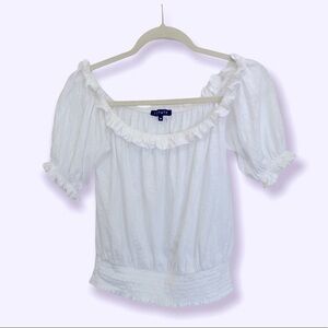 Nordstrom 1.State Off the Shoulder Ruffled Blouse - Size Med